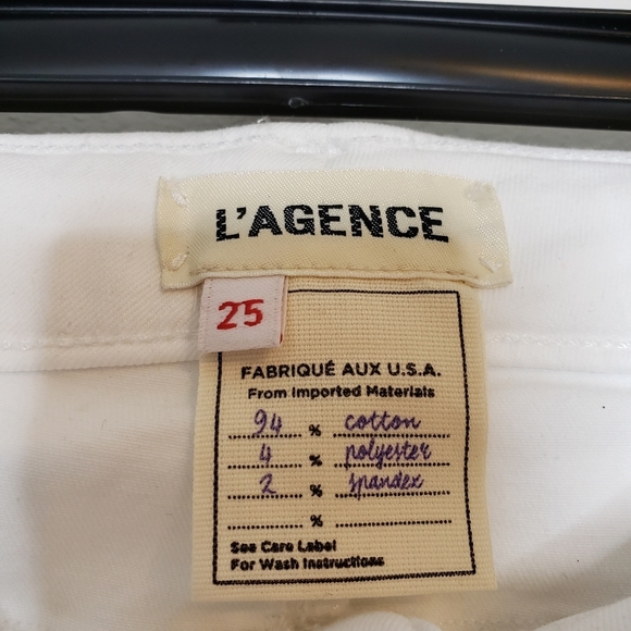 NEW L'AGENCE Margot Hi Rise Skinny Jeans Crystals Rhinestones Ankle Luxury Chic - Picture 5 of 14